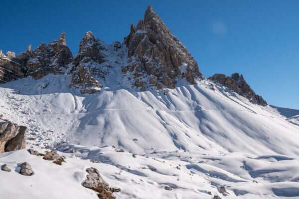 Tre Cime di Lavaredo dal lago di Landro