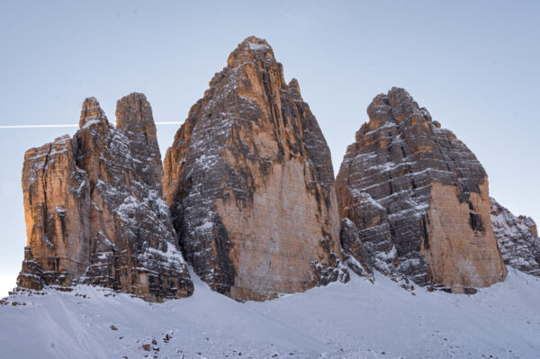 Tre Cime di Lavaredo dal lago di Landro