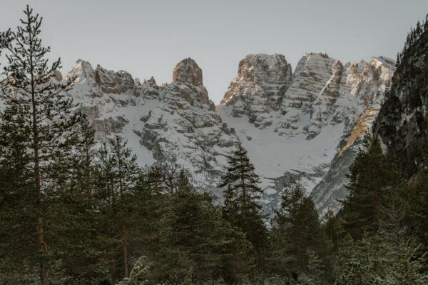 Tre Cime di Lavaredo dal lago di Landro