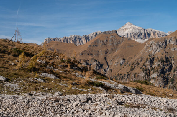 Lago di Fedaia al rifugio Pian dei Fiacconi