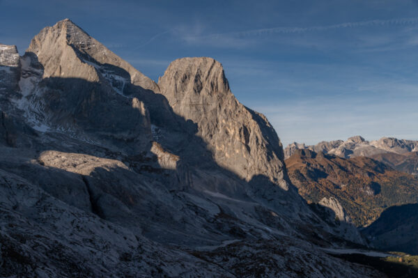 Lago di Fedaia al rifugio Pian dei Fiacconi