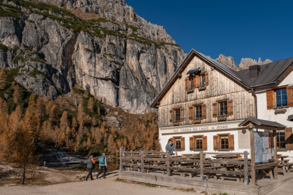 Rifugio città di Fiume al lago di Federa
